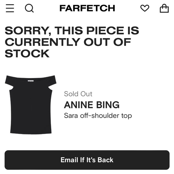 ANINE BING: Sara Off the Shoulder Top - Picture 2 of 5